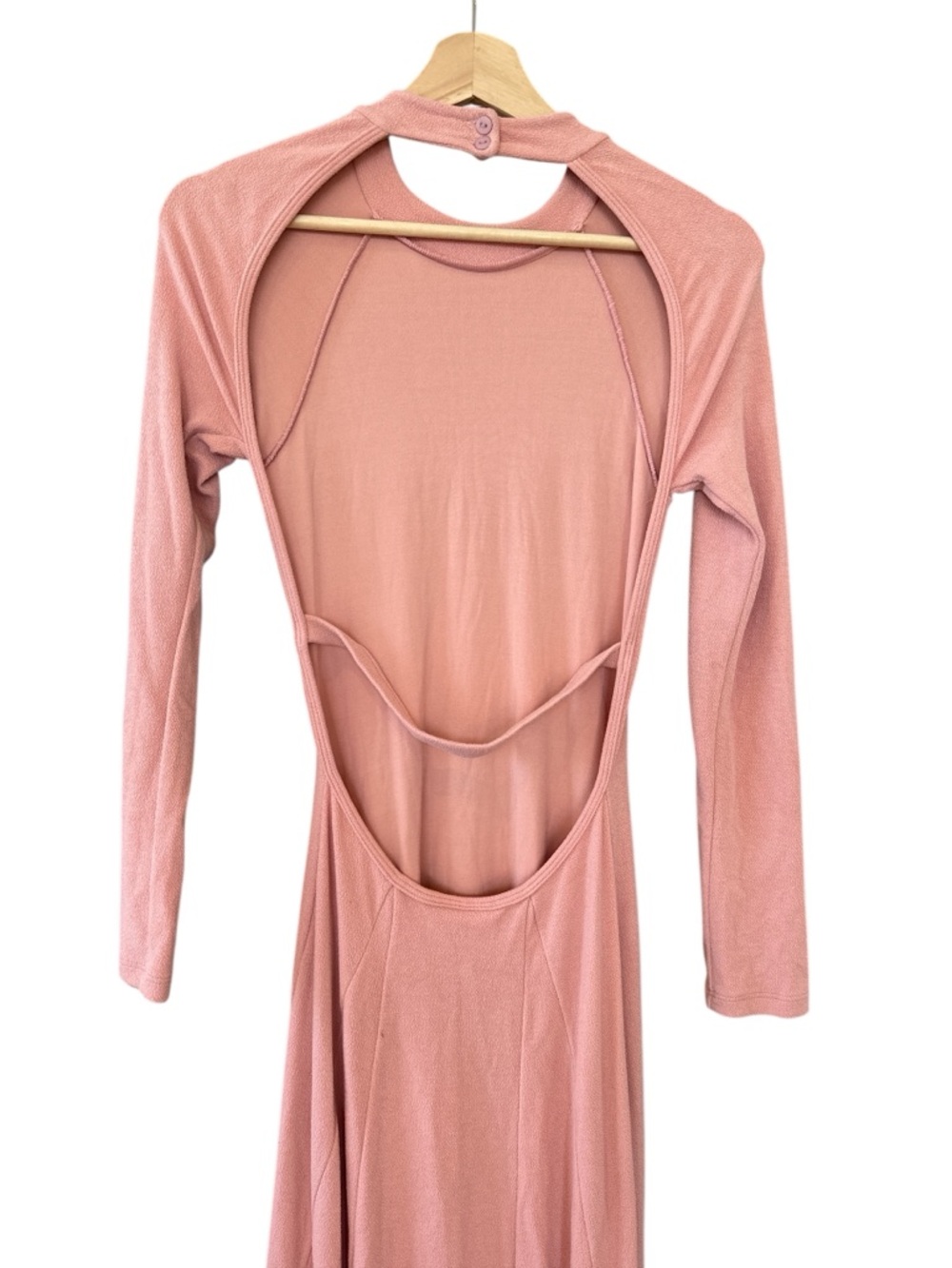 Farm Rio Open Back Stretch Midi Dress in Pink - Picture 7 of 9